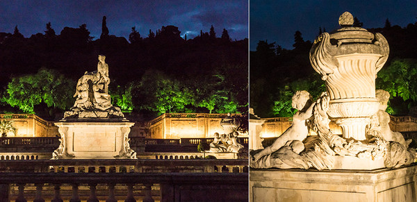 Jardins de la Fontaine de Nîmes : Le regard du concepteur lumière 
